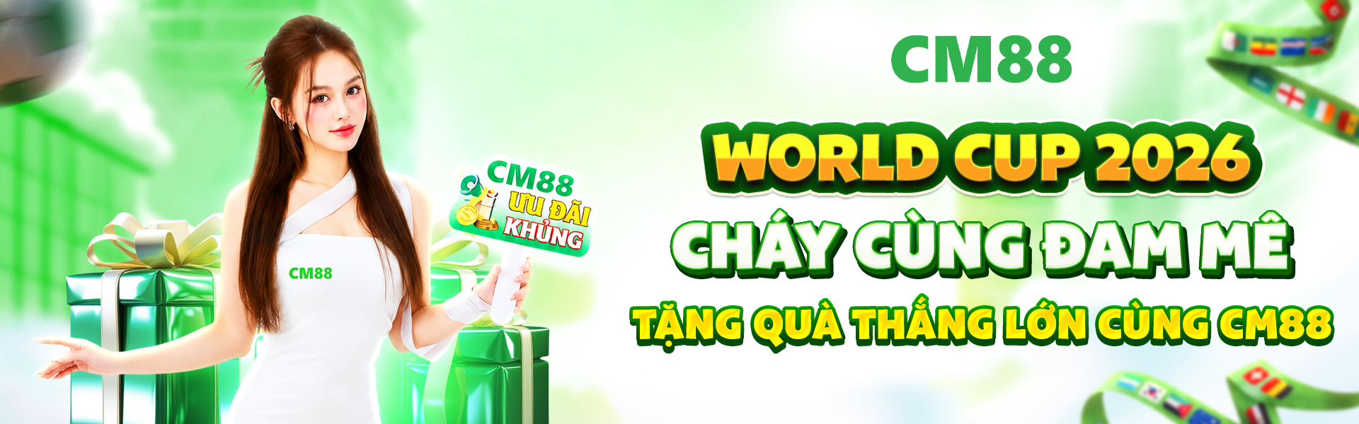 Hòa chung nhịp đập World Cup 2026, CM88 và OKVIP đồng hành bên những thương hiệu uy tín để tạo nên dấu ấn nổi bật.